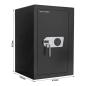 Preview: Rottner Kurzwaffentresor EN-1 KWT- 65 IT Doppelbartschloss schwarz S00359